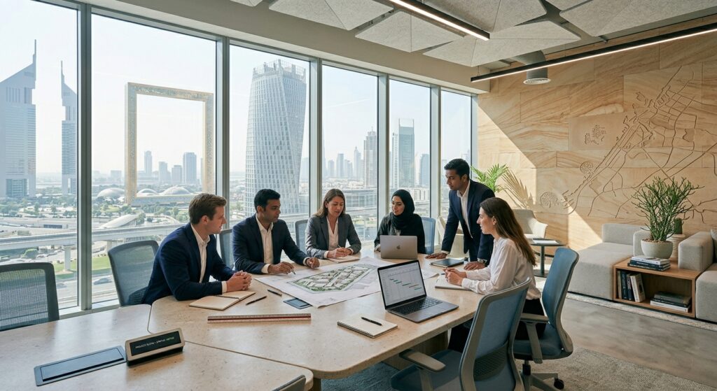 modern office environment in Dubai
