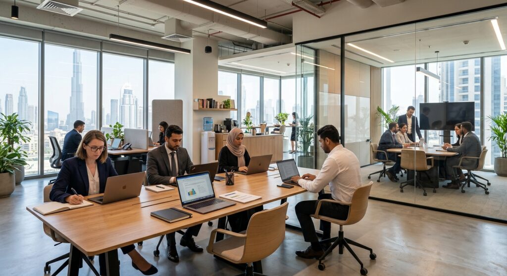 professional workspace in Dubai modern office