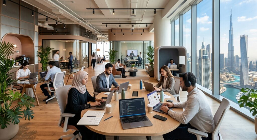 coworking hub in Dubai modern office workspace