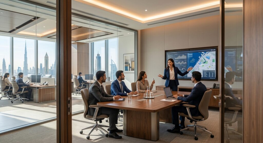 professionals working in office rental in Dubai