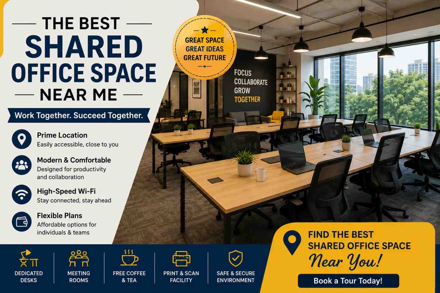 The best shared office space near me, affordable